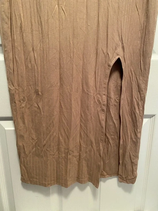 Pretty Garden Everyday Scoop Neck Maxi Dress in Tan…size XL - Picture 3 of 5